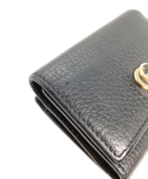 GUCCI（グッチ）GUCCI (グッチ) GUCCI　GGマーモント ミディアム ウォレット ブラックの古着・服飾アイテム