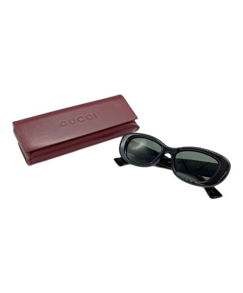 GUCCI（グッチ）GUCCI (グッチ) GUCCI　オーバルサングラス ブラックの古着・服飾アイテム