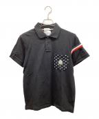 MONCLER×COMME des GARCONSモンクレール×コムデギャルソン）の古着「ポロシャツ」｜ブラック