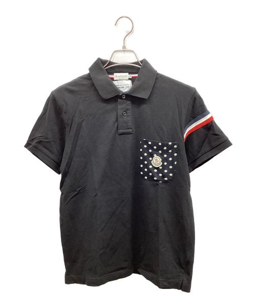 MONCLER（モンクレール）MONCLER (モンクレール) COMME des GARCONS (コムデギャルソン) ポロシャツ ブラック サイズ:Mの古着・服飾アイテム