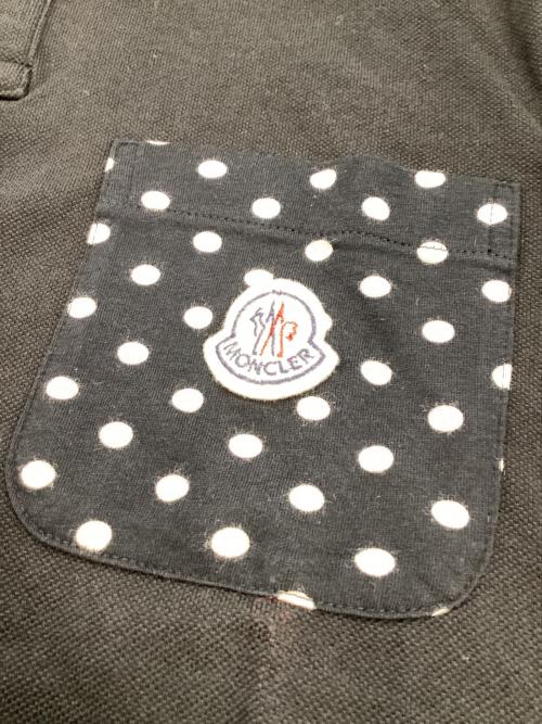 MONCLER（モンクレール）MONCLER (モンクレール) COMME des GARCONS (コムデギャルソン) ポロシャツ ブラック サイズ:Mの古着・服飾アイテム