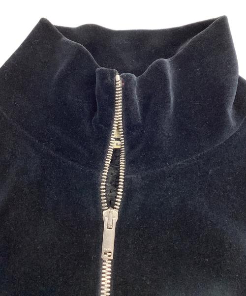 GUCCI（グッチ）GUCCI (グッチ) GUCCI シャニエールジャケット フロントロゴ ブラック サイズ:Mの古着・服飾アイテム