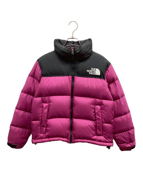 THE NORTH FACE（ザ ノース フェイス）THE NORTH FACE (ザ ノース フェイス) ショートヌプシジャケット ブラック×パープル サイズ:Mの古着・服飾アイテム