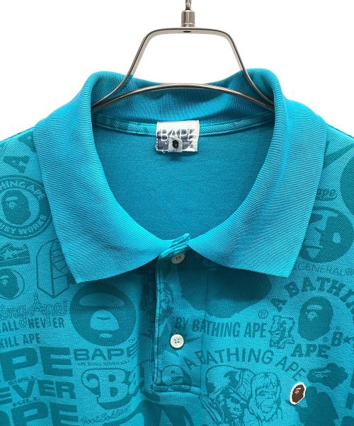 A BATHING APE（アベイシングエイプ）A BATHING APE (アベイシングエイプ) ポロシャツ スカイブルー サイズ:XLの古着・服飾アイテム