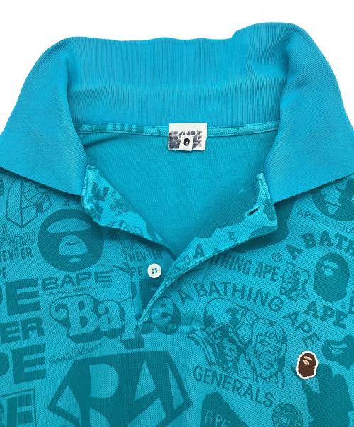A BATHING APE（アベイシングエイプ）A BATHING APE (アベイシングエイプ) ポロシャツ スカイブルー サイズ:XLの古着・服飾アイテム