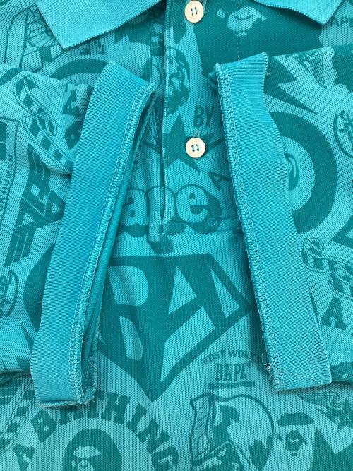 A BATHING APE（アベイシングエイプ）A BATHING APE (アベイシングエイプ) ポロシャツ スカイブルー サイズ:XLの古着・服飾アイテム