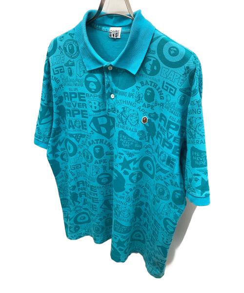 A BATHING APE（アベイシングエイプ）A BATHING APE (アベイシングエイプ) ポロシャツ スカイブルー サイズ:XLの古着・服飾アイテム