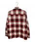 CalTop (キャルトップ) 長袖シャツ レッド×ホワイト サイズ:M：5000円