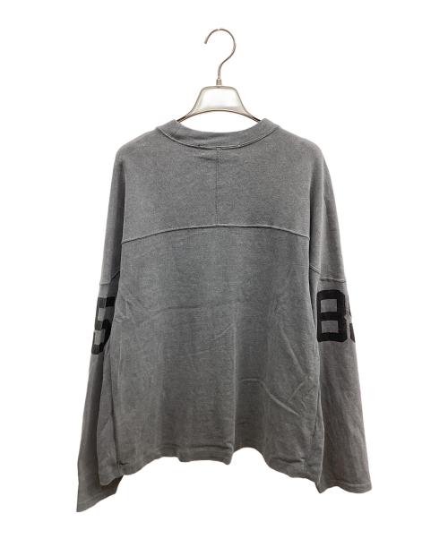 R JUBILEE（アールジュビリー）R JUBILEE (アールジュビリー) FOOTBALL Tシャツ グレー サイズ:FREEの古着・服飾アイテム