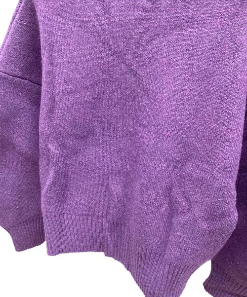 Curensology（カレンソロジー）Curensology (カレンソロジー) ウールスムースニットプルオーバー パープル サイズ:FREEの古着・服飾アイテム