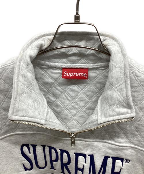 SUPREME（シュプリーム）SUPREME (シュプリーム) Forever Half Zip Sweatshirt ライトグレー サイズ:Sの古着・服飾アイテム