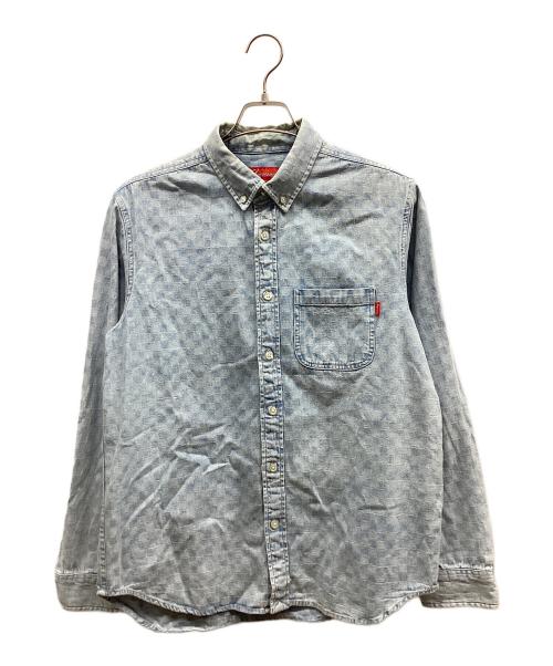 SUPREME（シュプリーム）SUPREME (シュプリーム) checkered denim shirt インディゴ サイズ:Mの古着・服飾アイテム