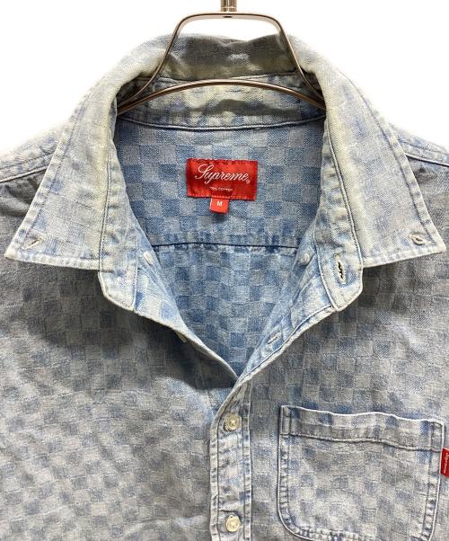 SUPREME（シュプリーム）SUPREME (シュプリーム) checkered denim shirt インディゴ サイズ:Mの古着・服飾アイテム