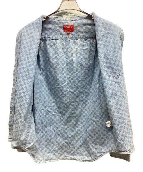 SUPREME（シュプリーム）SUPREME (シュプリーム) checkered denim shirt インディゴ サイズ:Mの古着・服飾アイテム