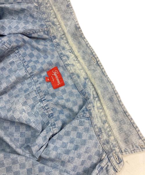 SUPREME（シュプリーム）SUPREME (シュプリーム) checkered denim shirt インディゴ サイズ:Mの古着・服飾アイテム