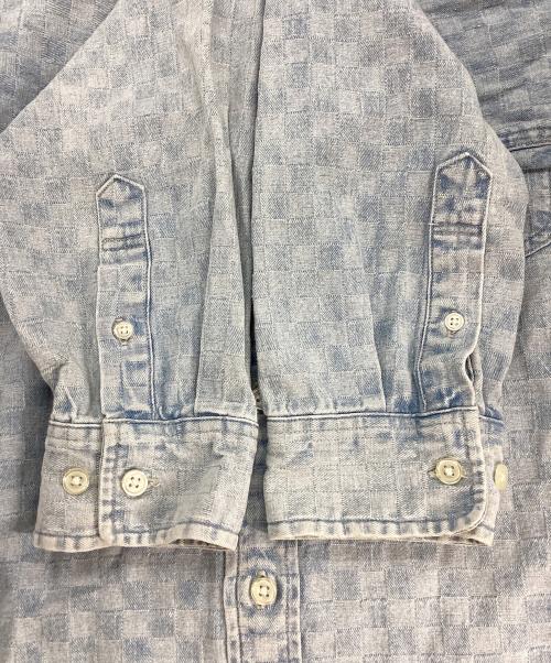 SUPREME（シュプリーム）SUPREME (シュプリーム) checkered denim shirt インディゴ サイズ:Mの古着・服飾アイテム