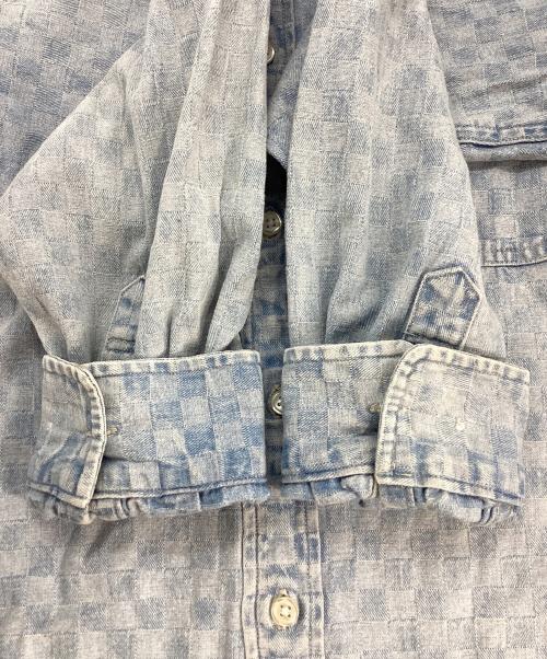 SUPREME（シュプリーム）SUPREME (シュプリーム) checkered denim shirt インディゴ サイズ:Mの古着・服飾アイテム
