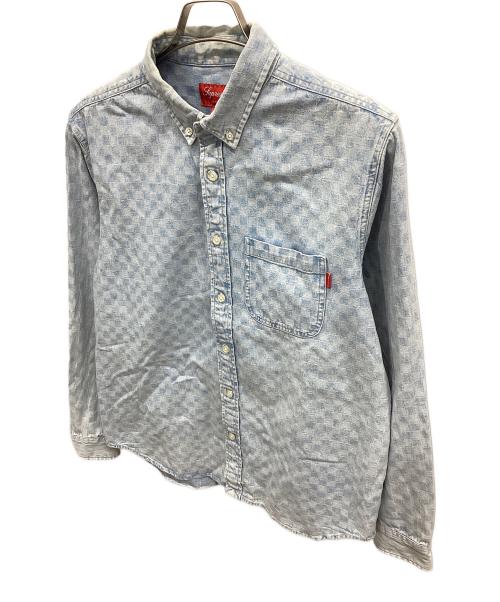 SUPREME（シュプリーム）SUPREME (シュプリーム) checkered denim shirt インディゴ サイズ:Mの古着・服飾アイテム