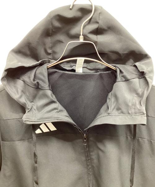 adidas（アディダス）adidas (アディダス) サッカー パーカー ティロ 25 エッセンシャルズ ウーブンフーディー ブラック サイズ:Lの古着・服飾アイテム