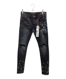 PURPLE BRAND（パープルブランド）の古着「LOW RISE SKINNY JEAN」｜ブラック