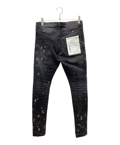 PURPLE BRAND（パープルブランド）PURPLE BRAND (パープルブランド) LOW RISE SKINNY JEAN ブラック サイズ:28の古着・服飾アイテム