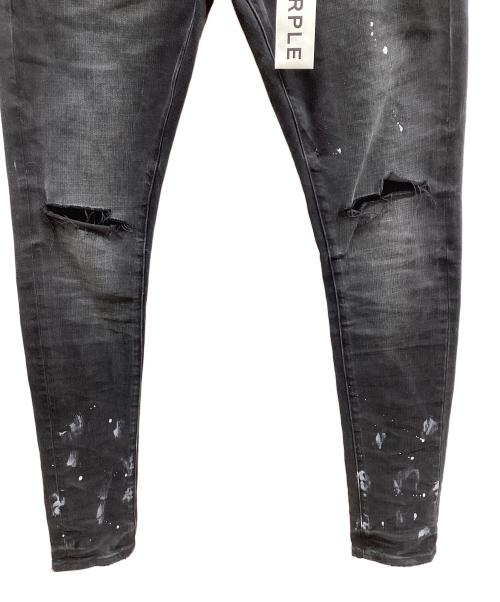PURPLE BRAND（パープルブランド）PURPLE BRAND (パープルブランド) LOW RISE SKINNY JEAN ブラック サイズ:28の古着・服飾アイテム