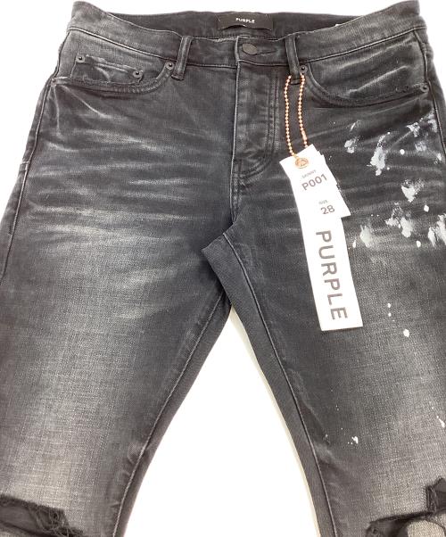 PURPLE BRAND（パープルブランド）PURPLE BRAND (パープルブランド) LOW RISE SKINNY JEAN ブラック サイズ:28の古着・服飾アイテム