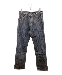 Hysteric Glamour（ヒステリックグラマー）の古着「KINKY JEANS ヒッコリーパンツ」｜インディゴ