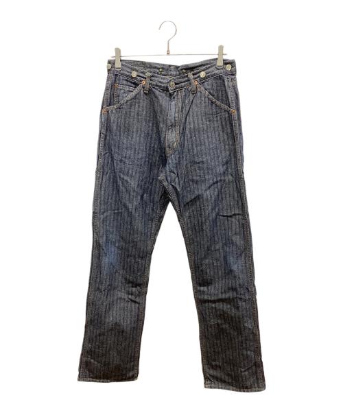 Hysteric Glamour（ヒステリックグラマー）Hysteric Glamour (ヒステリックグラマー) KINKY JEANS ヒッコリーパンツ インディゴ サイズ:FREEの古着・服飾アイテム