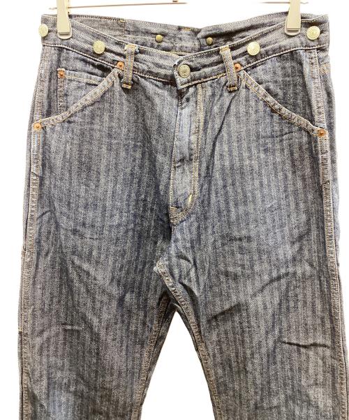 Hysteric Glamour（ヒステリックグラマー）Hysteric Glamour (ヒステリックグラマー) KINKY JEANS ヒッコリーパンツ インディゴ サイズ:FREEの古着・服飾アイテム