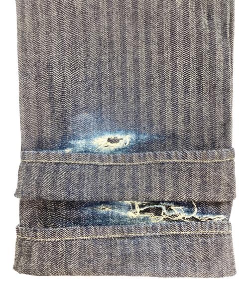 Hysteric Glamour（ヒステリックグラマー）Hysteric Glamour (ヒステリックグラマー) KINKY JEANS ヒッコリーパンツ インディゴ サイズ:FREEの古着・服飾アイテム