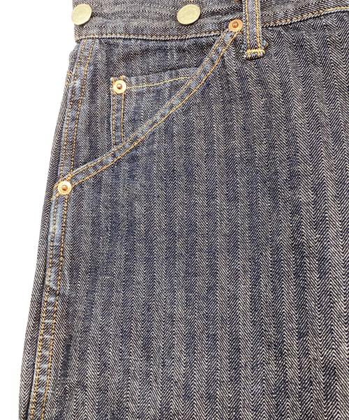 Hysteric Glamour（ヒステリックグラマー）Hysteric Glamour (ヒステリックグラマー) KINKY JEANS ヒッコリーパンツ インディゴ サイズ:FREEの古着・服飾アイテム