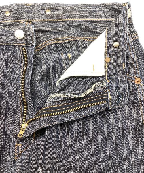 Hysteric Glamour（ヒステリックグラマー）Hysteric Glamour (ヒステリックグラマー) KINKY JEANS ヒッコリーパンツ インディゴ サイズ:FREEの古着・服飾アイテム