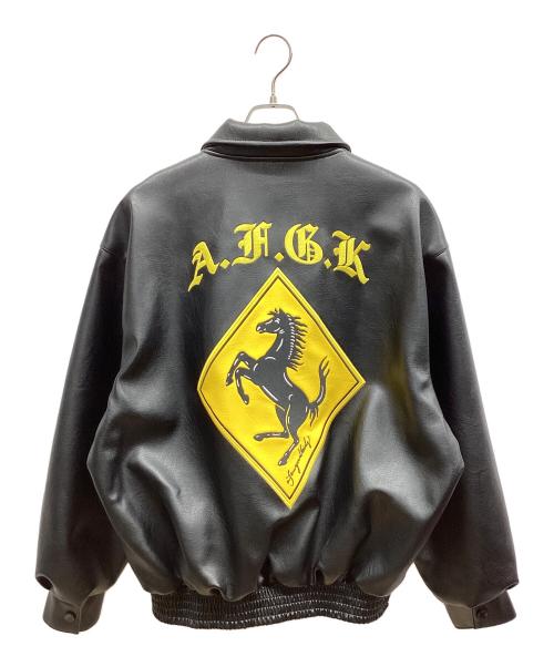 AFGK（ア・フュー・グッド・キッズ）AFGK (ア・フュー・グッド・キッズ) レザージャケット ブラック サイズ:Lの古着・服飾アイテム