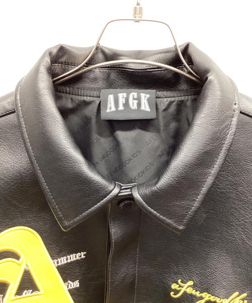 AFGK（ア・フュー・グッド・キッズ）AFGK (ア・フュー・グッド・キッズ) レザージャケット ブラック サイズ:Lの古着・服飾アイテム