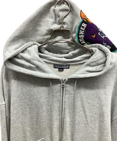 GALFY（ガルフィー）GALFY (ガルフィー) GALFY ジップパーカー グレー サイズ:XLの古着・服飾アイテム