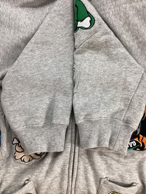 GALFY（ガルフィー）GALFY (ガルフィー) GALFY ジップパーカー グレー サイズ:XLの古着・服飾アイテム