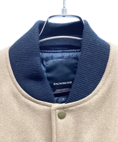 JACKROSE（ジャックローズ）JACKROSE (ジャックローズ) スタジャン ブラック×ベージュ サイズ:3の古着・服飾アイテム