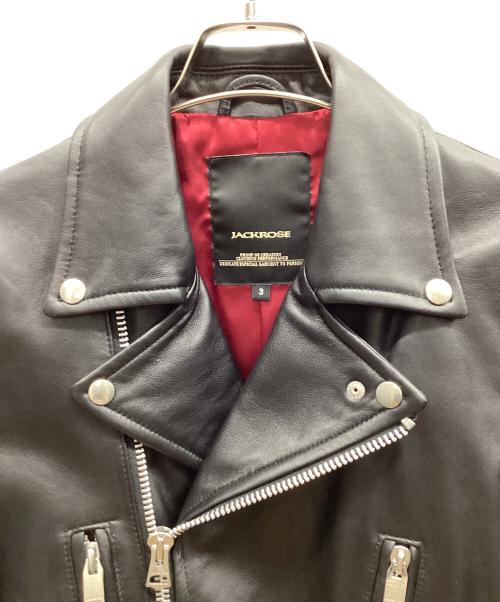 JACKROSE（ジャックローズ）JACKROSE (ジャックローズ) ライダースジャケット ブラック サイズ:3の古着・服飾アイテム