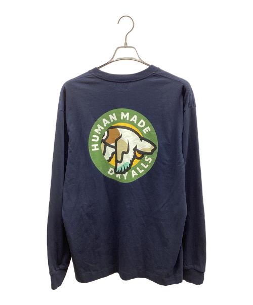 HUMAN MADE（ヒューマンメイド）HUMAN MADE (ヒューマンメイド) Graphic L/S T-Shirt グラフィック L/S Tシャツ ネイビー サイズ:XLの古着・服飾アイテム