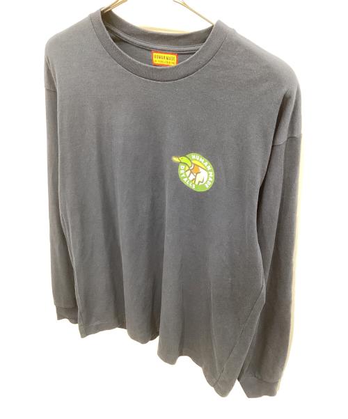 HUMAN MADE（ヒューマンメイド）HUMAN MADE (ヒューマンメイド) Graphic L/S T-Shirt グラフィック L/S Tシャツ ネイビー サイズ:XLの古着・服飾アイテム
