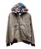 Aape BY A BATHING APEエーエイプ バイ アベイシングエイプ）の古着「グラフィティフーデッドジャケット」｜グレー