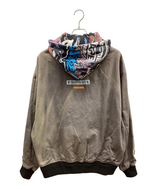 Aape BY A BATHING APE（エーエイプ バイ アベイシングエイプ）Aape BY A BATHING APE (エーエイプ バイ アベイシングエイプ) グラフィティフーデッドジャケット グレー サイズ:Lの古着・服飾アイテム