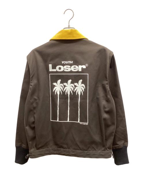 Dickies（ディッキーズ）Dickies (ディッキーズ) Youth LOSER (ユースルーザー) ジャケット イエロー×ブラウン サイズ:Mの古着・服飾アイテム