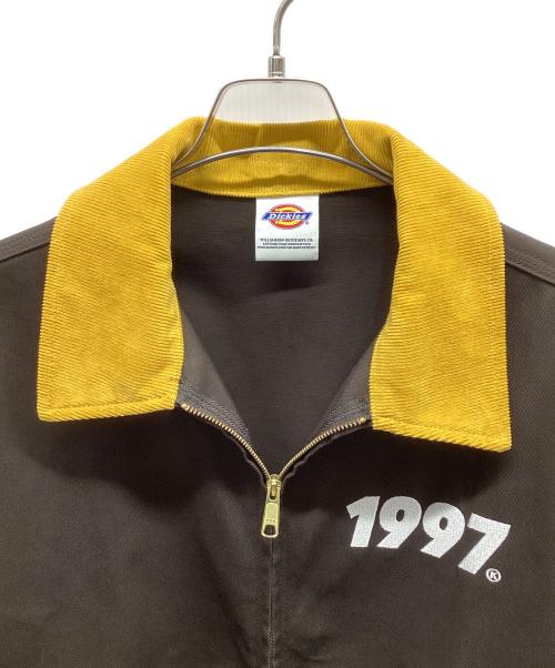 Dickies（ディッキーズ）Dickies (ディッキーズ) Youth LOSER (ユースルーザー) ジャケット イエロー×ブラウン サイズ:Mの古着・服飾アイテム