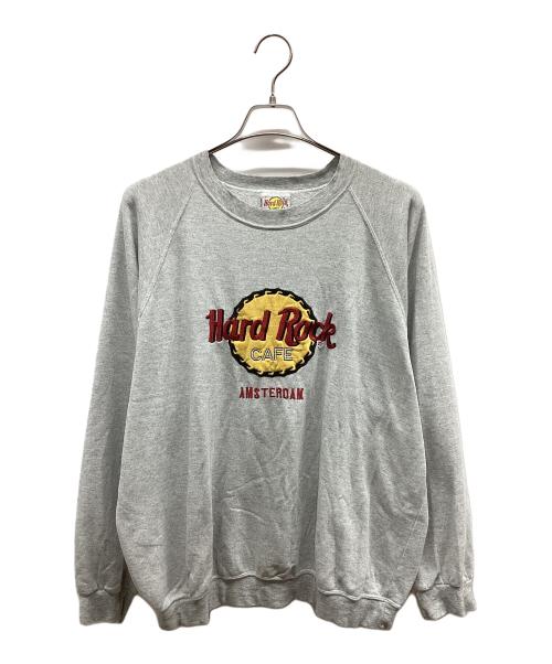 Hard Rock cafe AMSTERDAM（ハードロックカフェ アムステルダム）Hard Rock cafe AMSTERDAM (ハードロックカフェ アムステルダム) Hard Rock cafe AMSTERDAM スウェット グレー サイズ:Lの古着・服飾アイテム