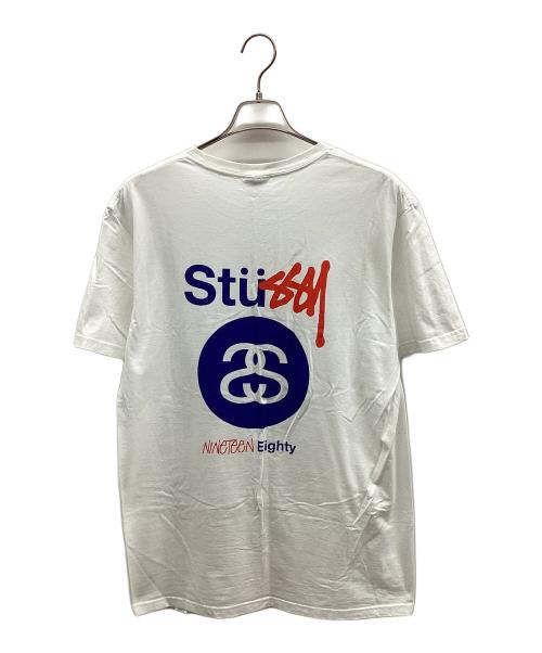 stussy（ステューシー）stussy (ステューシー) NINETEEN EIGHTY 半袖Tシャツ ホワイト サイズ:XLの古着・服飾アイテム