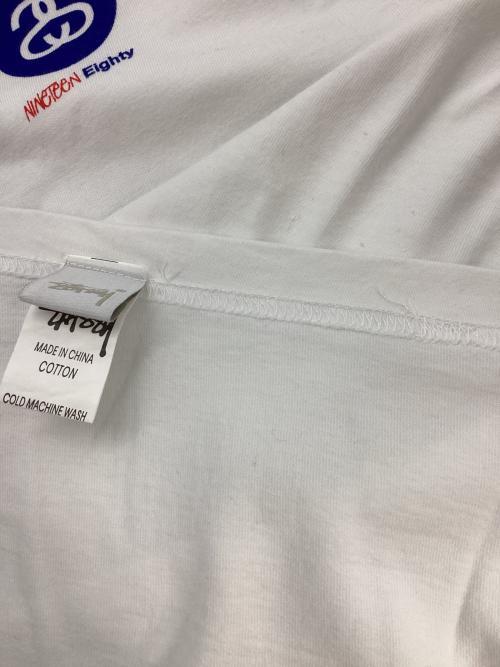 stussy（ステューシー）stussy (ステューシー) NINETEEN EIGHTY 半袖Tシャツ ホワイト サイズ:XLの古着・服飾アイテム