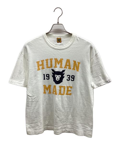 HUMAN MADE（ヒューマンメイド）HUMAN MADE (ヒューマンメイド) HUMAN MADE 半袖カットソー ホワイト サイズ:Lの古着・服飾アイテム