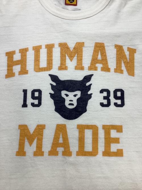 HUMAN MADE（ヒューマンメイド）HUMAN MADE (ヒューマンメイド) HUMAN MADE 半袖カットソー ホワイト サイズ:Lの古着・服飾アイテム